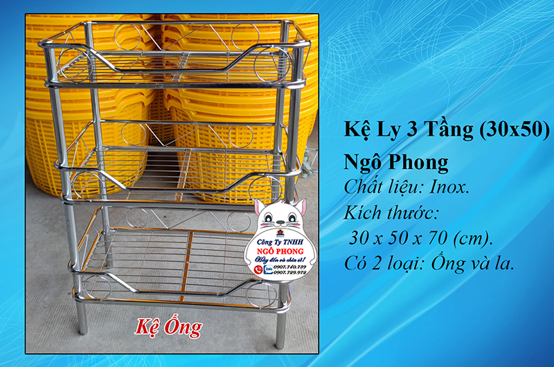 Kệ Ly 3T (30x50) Ngô Phong